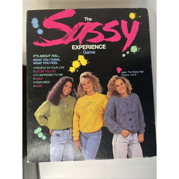 The Sassy Experience Vintage Board Game 1991 Sassy Magazine